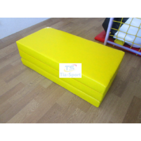 Мат гимнастический складной Тia-Sport с 3-х частей (150-100-10 см) - Фото №2