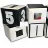 Набір кубиків чорно-білий - Фото №2