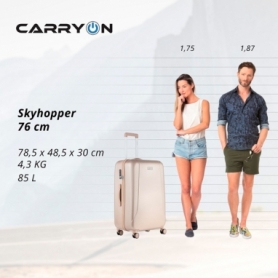 Чемодан CarryOn Skyhopper (L) Champagne - Фото №6