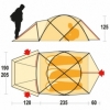 Палатка трехместная Ferrino Snowbound 3 (8000) Orange - Фото №3