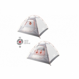 Палатка трехместная High Peak Ascoli 3 (Dark grey/Red) - Фото №6