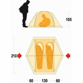 Палатка двухместная Ferrino Gobi 2 Green - Фото №3