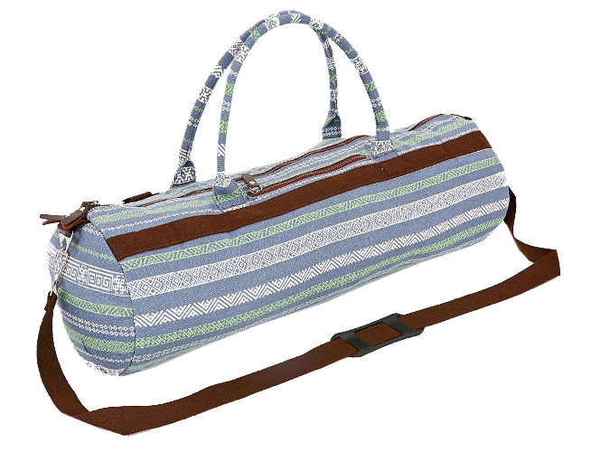 

Сумка для йога-коврика Yoga bag Kindfolk (FI-6969-6) - серо-синяя, Узор