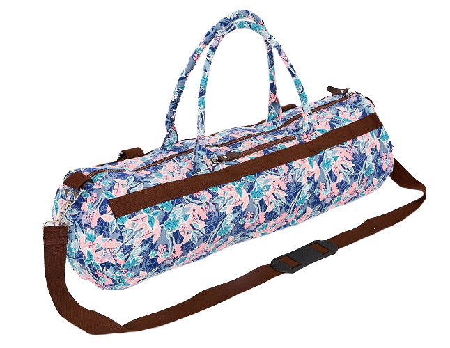 

Сумка для йога-коврика Yoga bag Kindfolk (FI-6969-5) - розово-голубая, Узор