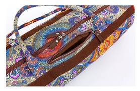 Сумка для йога-килимка Yoga bag Kindfolk (FI-6969-1) - синьо-помаранчева - Фото №4
