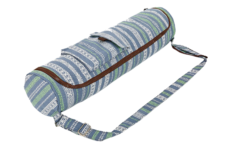 

Сумка для йога-коврика Yoga bag Kindfolk (FI-8362-3) - серо-синяя, Узор