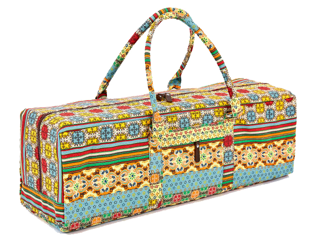 

Сумка для фитнеса и йоги Yoga bag Fodoko (FI-6970-3) - бежево-голубая, Узор