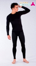 Комплект термобелья мужской спортивный Haster Hanna Style UltraClima (SL90101) - черный - Фото №5
