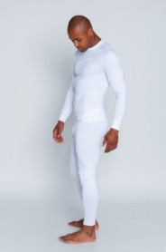 Термоштаны спортивные мужские Haster ProClima Hanna Style (SL05-155) - белые - Фото №2
