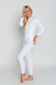 Термокофта спортивна жіноча Haster ProClima Hanna Style (SL06-1105) - біла - Фото №4