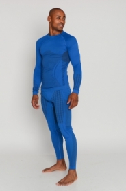 Комплект термобелья мужской спортивный Haster Hanna Style UltraClima (SL90113) - синий - Фото №2