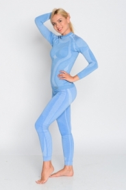 Комплект женского термобелья с шерстью мериноса Haster Hanna Style Merino Wool (SL90023) - синий - Фото №3