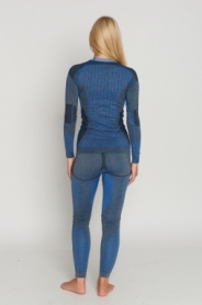 Комплект термобілизни жіночий з шерстю альпаки Haster Hanna Style Alpaca Wool (SL90083) - синій - Фото №3