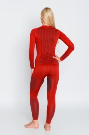 Термоштаны женские спортивные Haster Hanna Style UltraClima (SL60u204) - красные - Фото №3
