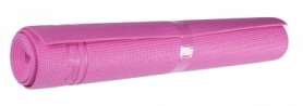 Коврик для йоги (йога-мат) SportVida PVC 4 мм SV-HK0049 Pink - Фото №3