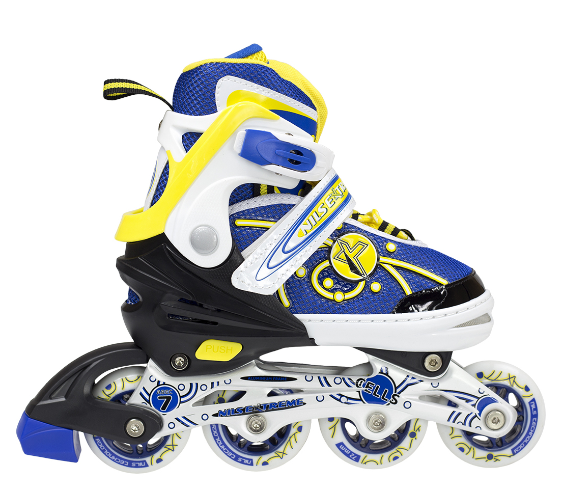 

Коньки роликовые раздвижные Nils Extreme Yellow (NA1152A, Желтый