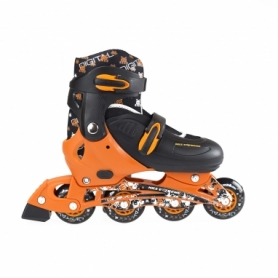 Коньки роликовые раздвижные Nils Extreme Set Black/Orange (NJ082) - Фото №4