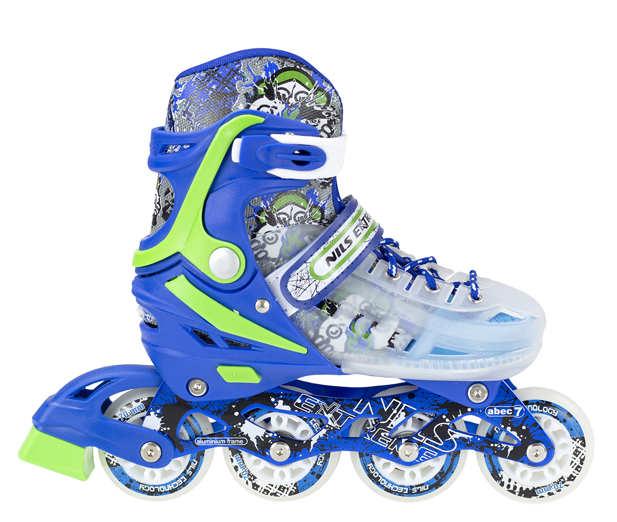

Коньки роликовые раздвижные Nils Extreme Blue (NJ1812A, Синий