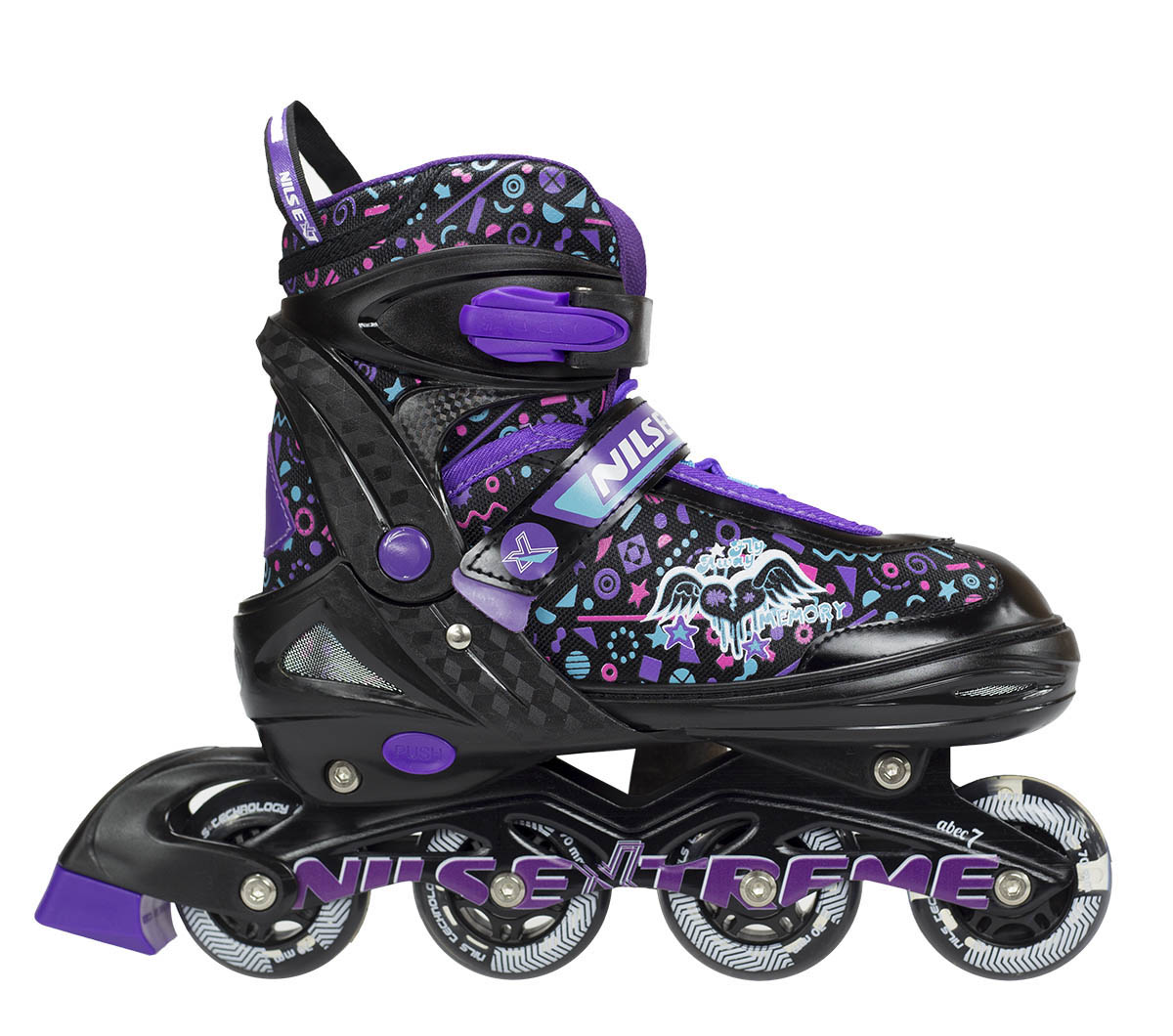 

Коньки роликовые раздвижные Nils Extreme Purple (NJ4613A), Пурпурный