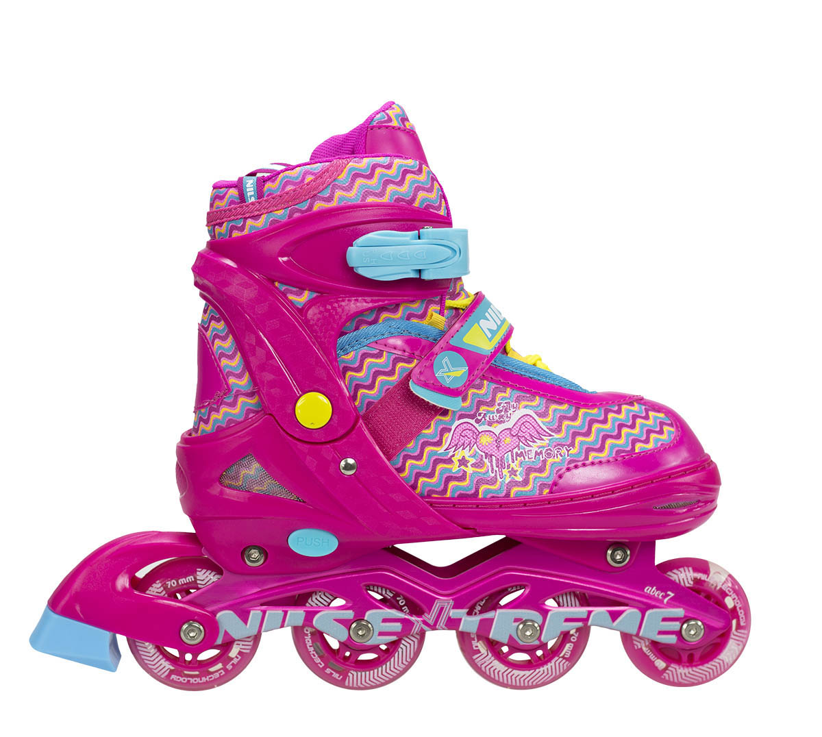 

Коньки роликовые раздвижные Nils Extreme Pink (NJ4613A, Розовый
