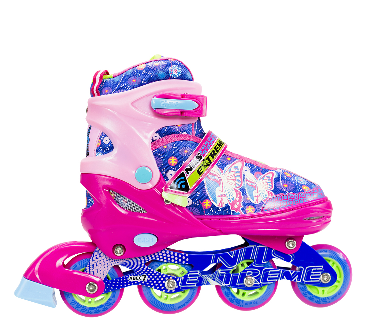

Коньки роликовые раздвижные Nils Extreme Pink (NJ4605A, Розовый