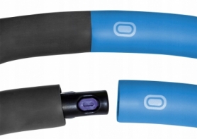 Обруч масажний Hula Hoop SportVida 100 см 1.2 кг SV-HK0157 Grey / Blue - Фото №3