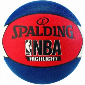 М'яч баскетбольний Spalding NBA Highlight Blue / Red №7