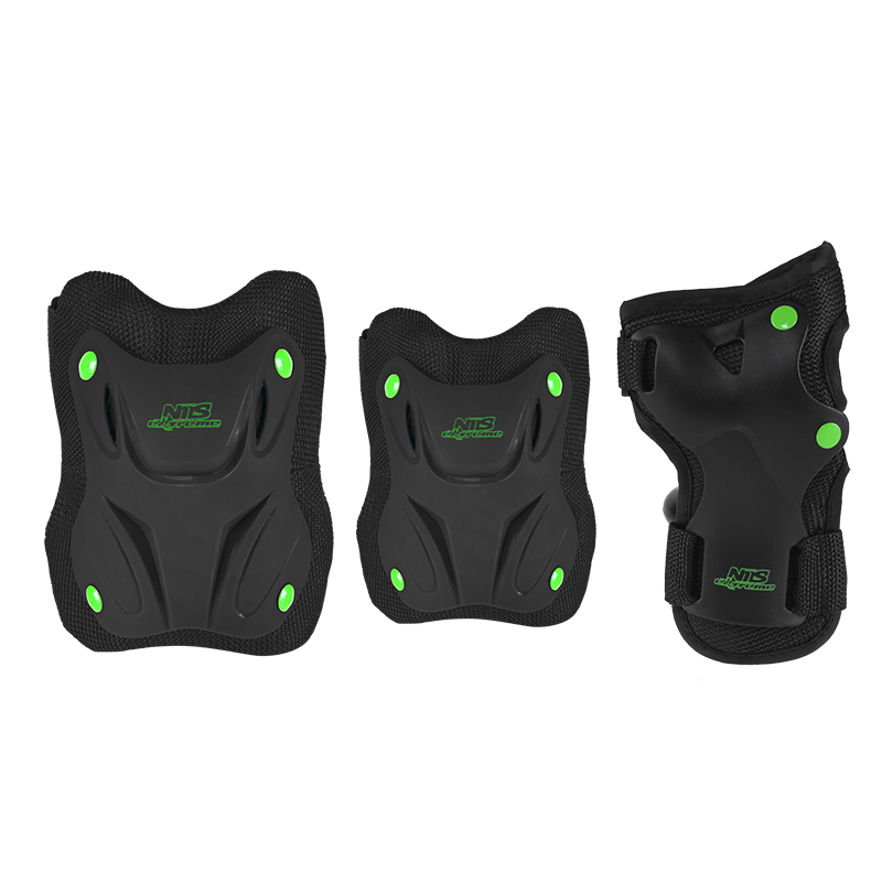 

Защита для катания (комплект) Nils Extreme H407 Black/Green (H407-BLGR, Зеленый