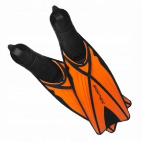 Ласты с закрытой пяткой SportVida SV-DN0006 оранжевые, размер M (40-41) - Фото №6