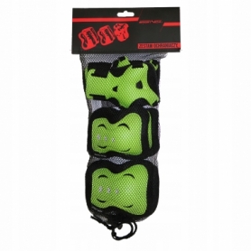 Защита для катания (комплект) SportVida Black/Green (SV-KY0001) - Фото №2