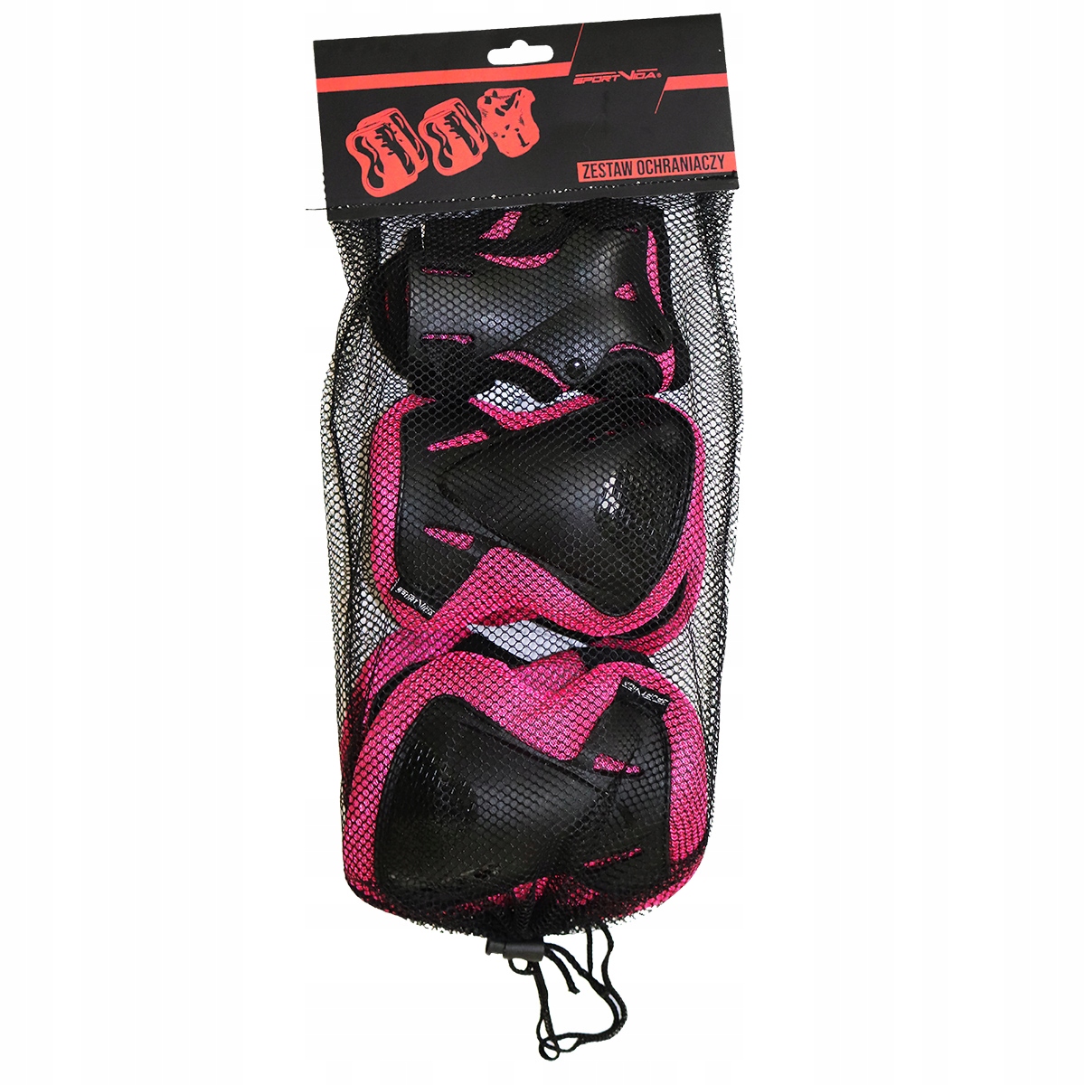 

Защита для катания (комплект) SportVida Black/Pink (SV-KY0006, Розовый