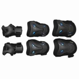 Захист для катання (комплект) SportVida Black / Blue (SV-KY0003) - Фото №2