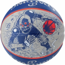 М'яч баскетбольний Spalding NBA Sketch Robot Outdoor №7 - Фото №2