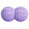 Мяч массажный двойной SportVida Massage Duoball 10x18 см SV-HK0235 Purple - Фото №2