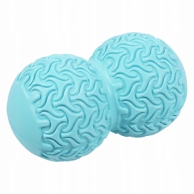 Мяч массажный двойной SportVida Massage Duoball 10x18 см SV-HK0236 Sky Blue