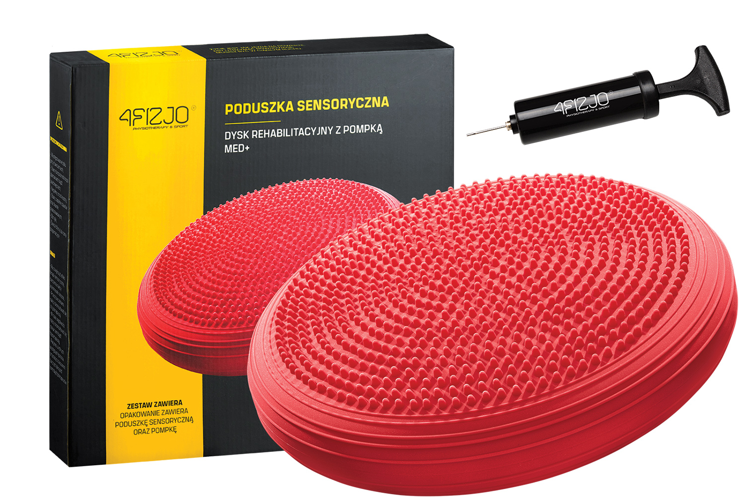 

Балансировочная подушка (сенсомоторная) массажная 4FIZJO MED+ 4FJ0052 Red, Красный