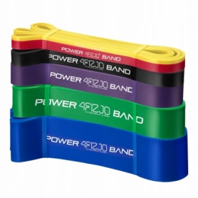 Набір еспандерів-петель (гумок для фітнесу) 4FIZJO Power Band 6 шт 2-46 кг 4FJ0064