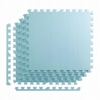 Покрытие напольное модульное ласточкин хвост 4FIZJO Mat Puzzle EVA 120x120x1 cм (4 шт.) Light Blue