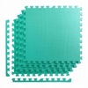 Покрытие напольное модульное ласточкин хвост 4FIZJO Mat Puzzle EVA 120x120x1 cм (4 шт.) Mint