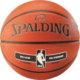 Мяч баскетбольный Spalding NBA Silver Outdoor №5