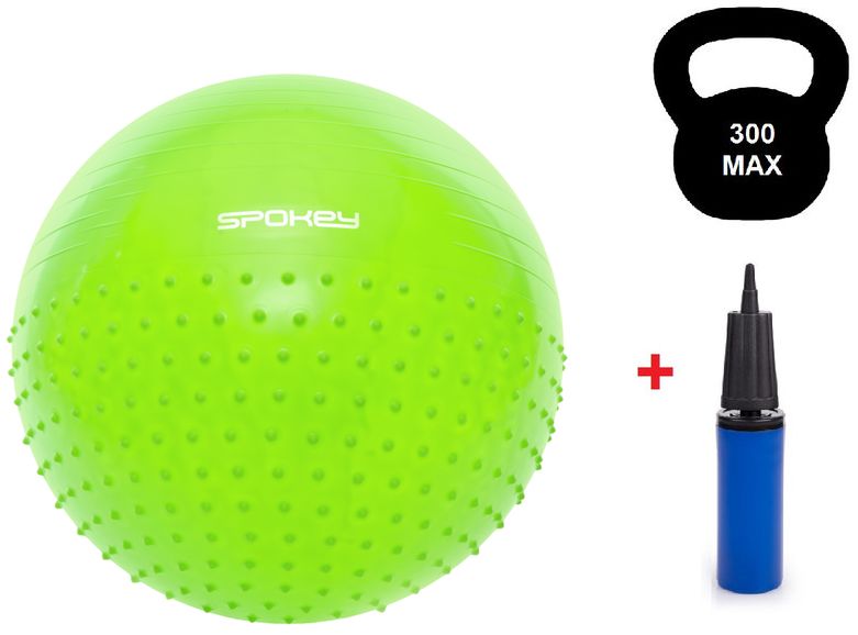 

Мяч для фитнеса (фитбол) 65 см Spokey Half Fit (920939), Зеленый