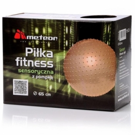 Мяч для фитнеса (фитбол) массажный METEOR 65 см, с насосом - Фото №5