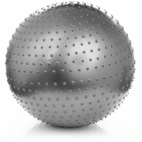 Мяч для фитнеса (фитбол) массажный METEOR 75 см, с насосом - Фото №2