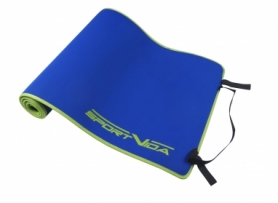 Коврик для йоги и фитнеса SportVida Neopren (SV-HK0038) Blue, 6 мм