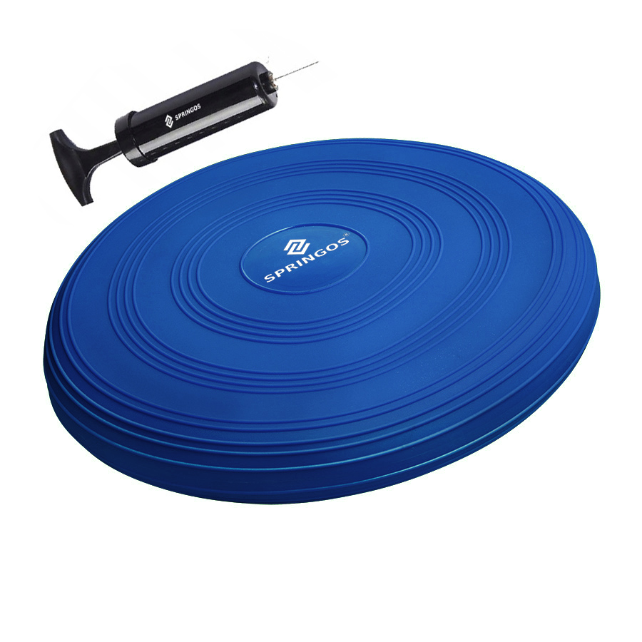 

Подушка балансировочная (сенсомоторная) массажная Springos PRO Blue (FA0086), Синий