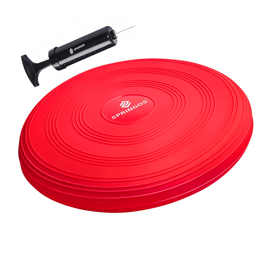 

Подушка балансировочная (сенсомоторная) массажная Springos PRO Red (FA0085), Красный