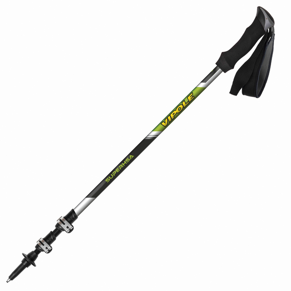 

Треккинговые палки Vipole Super HSA QL EVA RH Green DLX S1903 (926631), Серый / оливковый