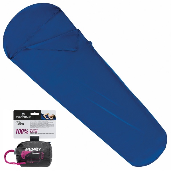

Вкладыш для спального мешка Ferrino Liner Pro Mummy Blue (923432), Синий
