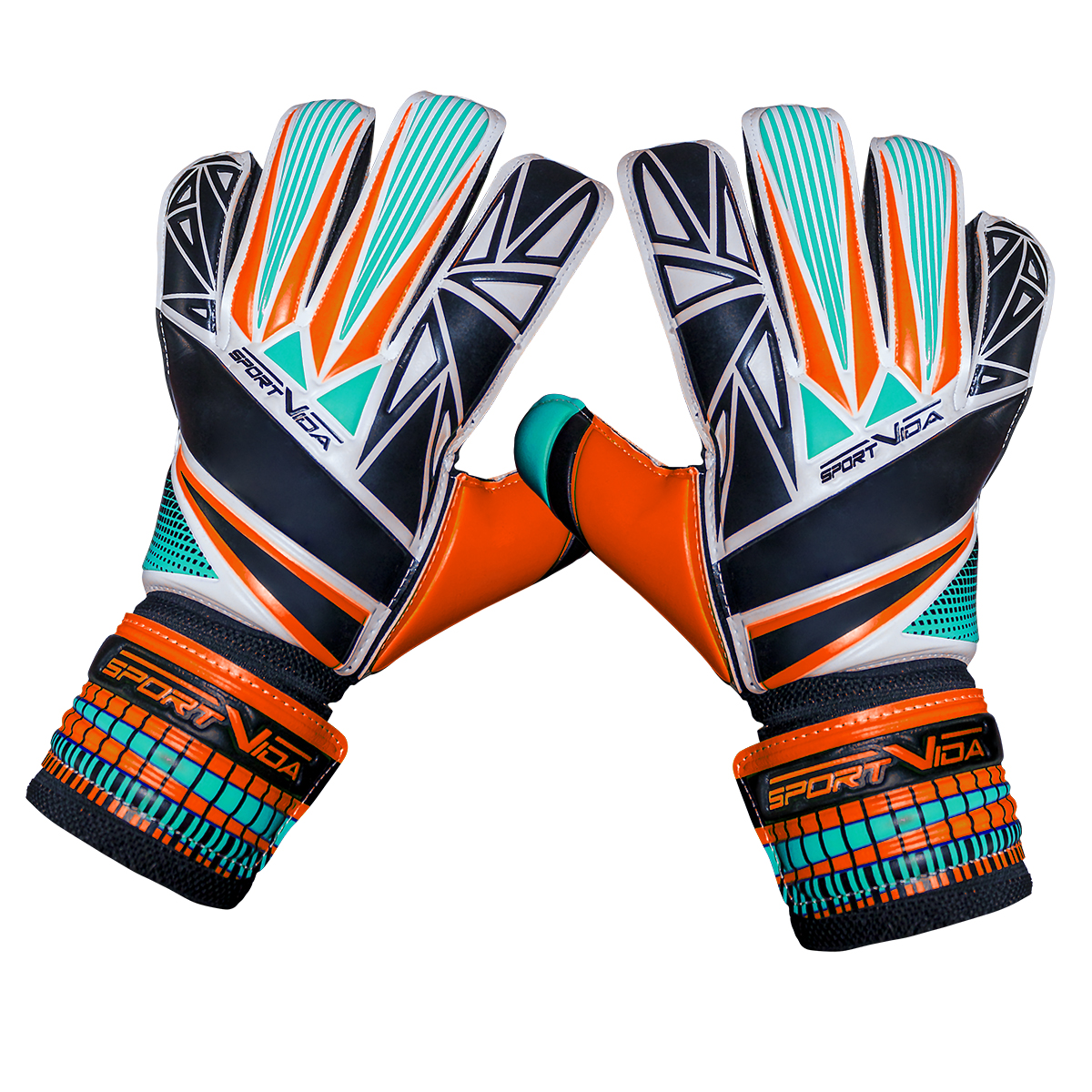 

Перчатки вратарские SportVida Orange-Cyan, Оранжевый