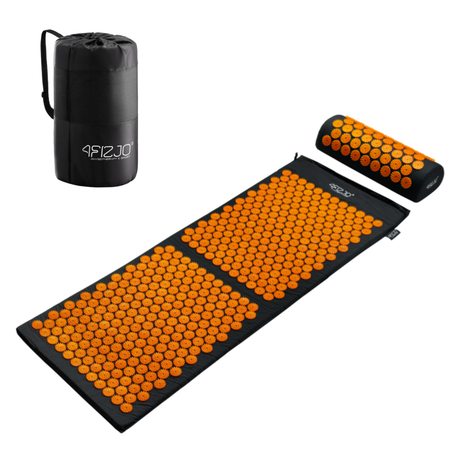

Коврик акупунктурный с валиком 4Fizjo Аппликатор Кузнецова Black/Orange (4FJ0049), 128 x 48 см, Оранжевый